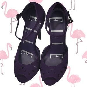Elle Purple Platform heels